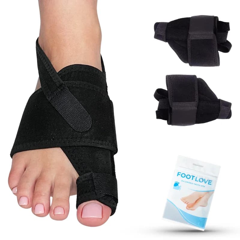 Měkký korektor vbočeného palce s patním páskem