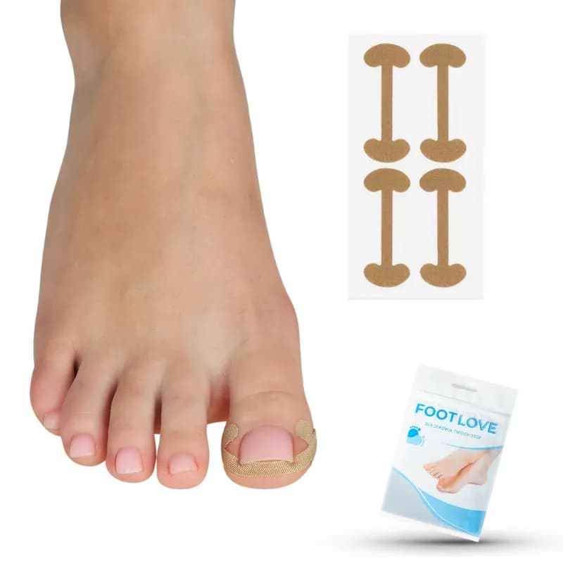 Samolepicí korekční pásky na zarůstající nehty, 4 ks