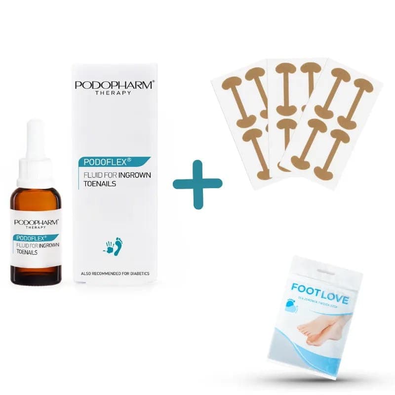 Sada PODOPHARM: fluid a korekční pásky na nehet